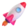 Animated Rocket Emoji